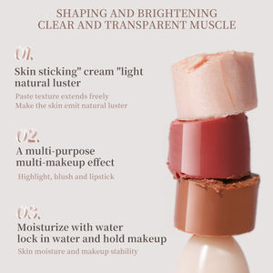 Nouvelle Arrivée Maquillage Visage <span class=keywords><strong>Contour</strong></span> Crème Meilleurs Cosmétiques Végétaliens Sans Cruauté Éclatant Pailleté Fard à Joues Illuminateur Stick Marque Privée - Product Image 4