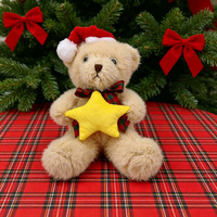 Ours en peluche tricolore mignon très populaire avec rembourrage en coton PP, super doux pour les fêtes et les cadeaux de Noël