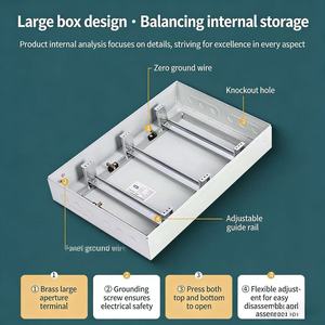 Boîtier de distribution économique PZ30 220/330A pour raccordement au réseau, ensemble complet standard avec compteur d'électricité et boîtier de terminaison - Product Image 5