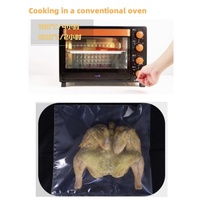 Sacs d'emballage alimentaire plats ouverts en polyéthylène, thermoscellables, en plastique FA transparent, compatibles micro-ondes, type Zenith