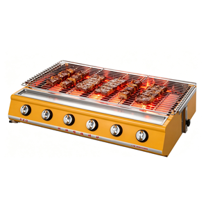 Parrilla Argentina Portátil de Gas para Exteriores con 4 Quemadores, de Acero Inoxidable, para Asar, para Hogar y Hotel - Product Image 2