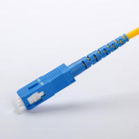 Kabel Patch Fiber Optik SC/APC-SC/APC Simplex Single Mode 9/125μm dengan Jaket LSZH untuk Jaringan FTTH