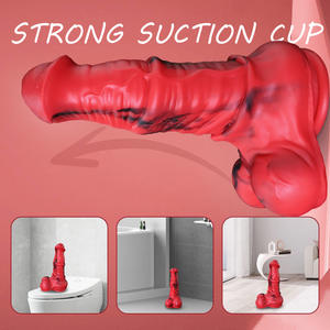 Groothandel Nieuwe Dier Penis Vormige <span class=keywords><strong>Dildo</strong></span> Vloeibare Siliconen Anale Speelgoed Cross-Border Soft Sex Toys Masturbator - Product Image 4