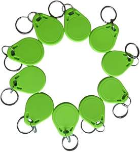 แท็กควบคุมการเข้าถึง ISO14443A 13.56MHz RFID แบบพวงกุญแจ 2K 4K พวงกุญแจ RFID วัสดุ ABS - Product Image 2