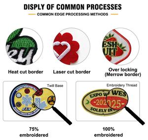 Kunden spezifische okzita nische Kreuz Gwenn Ha Du Logo Stickerei Flagge Frankreich Normandie gestickte Patches - Product Image 6