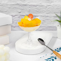 Groothandel Plastic Transparante Dessertbekers Deksel Wegwerp Yoghurt Ijs Mousse Fruit Cake Container Dranken