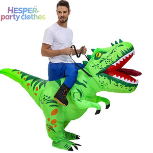 HESPER Halloween Funny Party Cosplay Crazy Jurassic Dinosaur Red Fire Inflatable Dragon Costume Adults Animal/Anime Christmas - Product Image 2