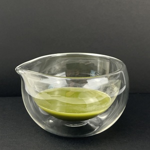 Vente directe d'usine bol en <span class=keywords><strong>verre</strong></span> <span class=keywords><strong>matcha</strong></span>, 300ml/450ml bol en <span class=keywords><strong>verre</strong></span> double thé <span class=keywords><strong>Matcha</strong></span> avec bec - Product Image 1