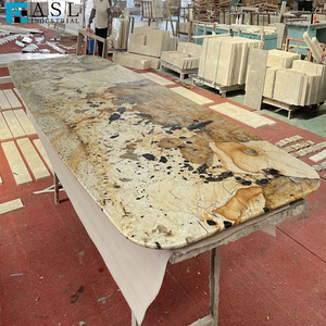 Losas de Cuarcita de Lujo, Tablero de Mesa de Mármol Blanco Patagonia Pandora para Comedor - Product Image 3