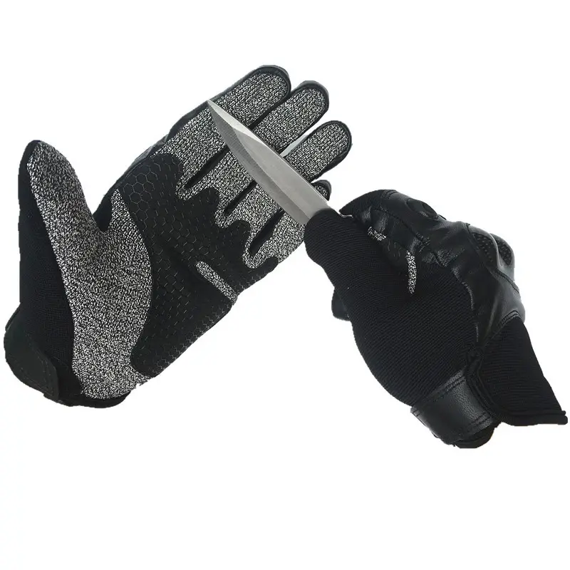Benutzer definierte Armee Outdoor Police Military Tactical Handschuhe mit 5 Level Cut Resistance