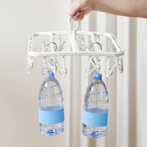 Portable Hanger for Socks Latest Selling Household Supplies Space Saving 32 <b>Clips</b> Clothes Socks Drying Rack <b>Clips</b> Hanger - Product Image 6