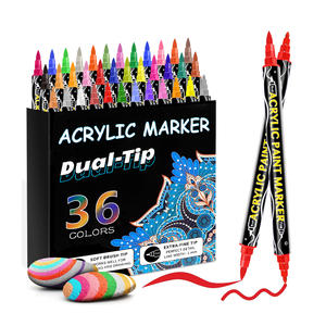 Double Head <b>Painting</b> Art Markers Dot Markers Acrylic <b>Pens</b> Paint Marker Set - Product Image 1