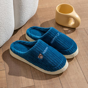 Pantuflas de Conejito de Peluche con Plataforma, Diseño Nuevo, Antideslizantes, para Mujer, Pantuflas de Casa, Pantuflas de Osito de Peluche - Product Image 6