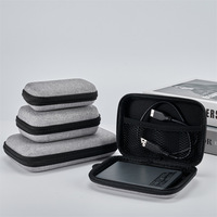 Sac de rangement portable pour accessoires numériques en EVA, coque rigide antichoc, organiseur électronique pour écouteurs, câbles, disques durs