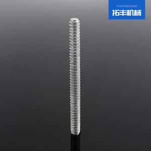 สกรูอะลูมิเนียม Tuofengjixie 7 ซีรีส์ เกลียวเมตริก เกลียวเต็มตัว เกลียวมาตรฐาน ผิวเรียบ - Product Image 1