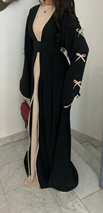 Zifeng OME nueva moda venta Europa Oriente Medio Dubai belleza pura vestido con lazo Abaya - Product Image 5