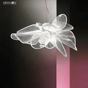 Meerosee Unique Design Pendant Numerical Control Manufacture Flower Chandelier Lamp Home hotel Decoration Lighting MD86829