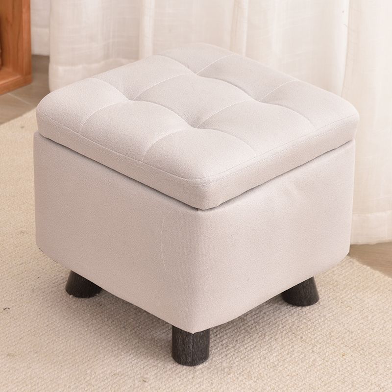 Tabouret de rangement gris et blanc - réduction de prix à durée limitée