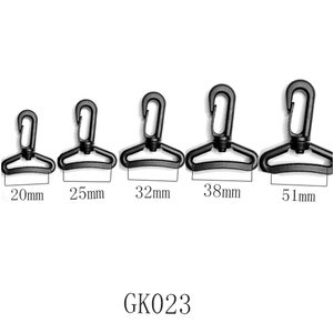 <span class=keywords><strong>Mousqueton</strong></span> à sangle rotative noir, en plastique, pour tissage, lot de 10 pièces, pour lanière et sac à dos - Product Image 3