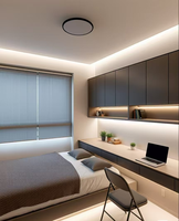 Suite complète personnalisable pour chambres d'enfants : lit, bureau, armoire de rangement, fonction inclinable pour hôtels, appartements, villas