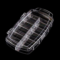 10 fentes vides clair Nail Art décoration boîte de rangement faux conseils boîtes étui personnalisé pour le stockage