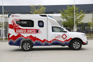 Great Wall POER Manual mobil Euro 5 kendaraan ambulans tangan kiri kondisi baru pemantau ICU Diesel Off-Road pertolongan pertama putih + merah - Product Image 3