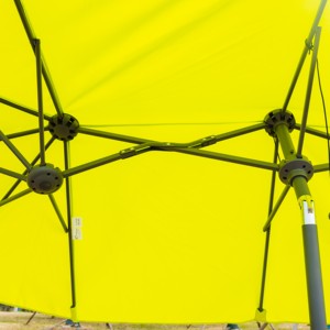 Sombrilla doble de doble cara con manivela para exterior, muebles de jardín, sombrilla de mercado con tres cabezales - Product Image 4