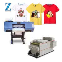 A3 Dtf Kaus 300Mm 600Mm, Mesin Cetak Transfer Panas Printer Film PET dengan Mesin Bubuk Goyang Tanpa Potongan