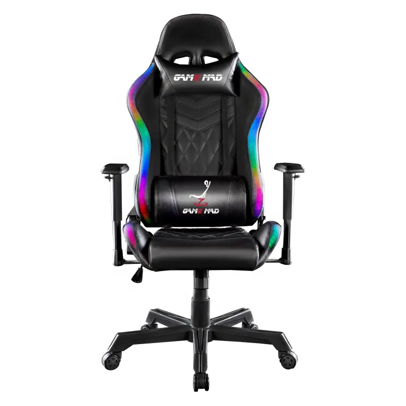 office rocker custom revolving rgb led gaming chair with lights and speakers