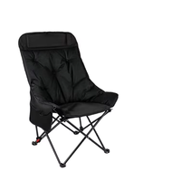 Chaise lune portable à dossier haut, minimaliste, carrée, en aluminium, pliable, durable, en tissu Oxford, pour jardin, mobilier d'extérieur, camping