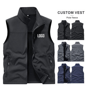 Chalecos de invierno para <span class=keywords><strong>hombre</strong></span> con logotipo personalizado OEM, ropa de trabajo al aire libre, chalecos de lana duraderos, chaqueta sin mangas con chalecos de lana al por mayor - Product Image 1