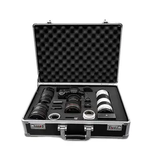 Hot Sell Shockproof Camera Box Protective Digital Lens Tool Case Foam Suitcases Storage Makeup Box