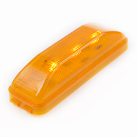 4*1 pouces Orange 3 LED Feux de position avant avec marque E 12V 24v pour camion bateau remorque Led Marker Indicator Lamps