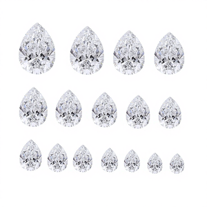 D'vins ICEWALD HPHT CVD Pierres précieuses cultivées en laboratoire certifiées IGI VS2 Taille excellente Perçées au laser Couleur D Coupe Poire 0,5 ct 1 ct Pierres précieuses en vrac pour - Product Image 3