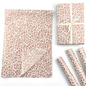 Papel <span class=keywords><strong>de</strong></span> Seda con Estampado <span class=keywords><strong>de</strong></span> Leopardo Personalizado, Papel <span class=keywords><strong>de</strong></span> Envolver para Prendas, Papel <span class=keywords><strong>de</strong></span> Envolver con Logotipo Personalizado - Product Image 1