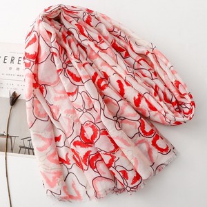 New Fashion Commuting Floral Printed Voile Warming All-match High-quality Women's Soft <b>Scarf</b> Sunscreen Shawl All-season - Product Image 3