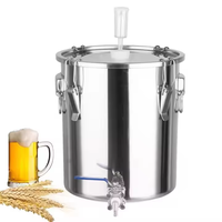 Cuve de Fermentation Conique en Acier Inoxydable pour Vin et Bière, avec Moteur et Composant Central de Pression pour Machines Industrielles