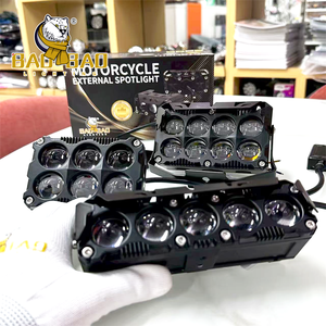 <span class=keywords><strong>BAOBAO</strong></span> 80 vatios luces antiniebla auxiliares 5 lentes 6 lentes 8 lentes blanco amarillo ámbar faros LED impermeables para coche para motocicleta - Product Image 4