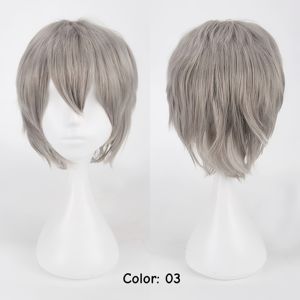 Nuova Parrucca Sintetica Corta per Cosplay 60CM Multicolore Voluminosa e Soffice Ispirata a Mantide-Lupo e Volpe, Capelli Stratificati per Feste Anime - Product Image 4