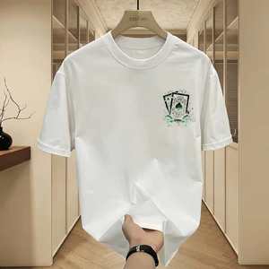 Zitong un T-shirt d'été ample et respirant pour homme, fabriqué en mélange de spandex/coton respirant - Product Image 5