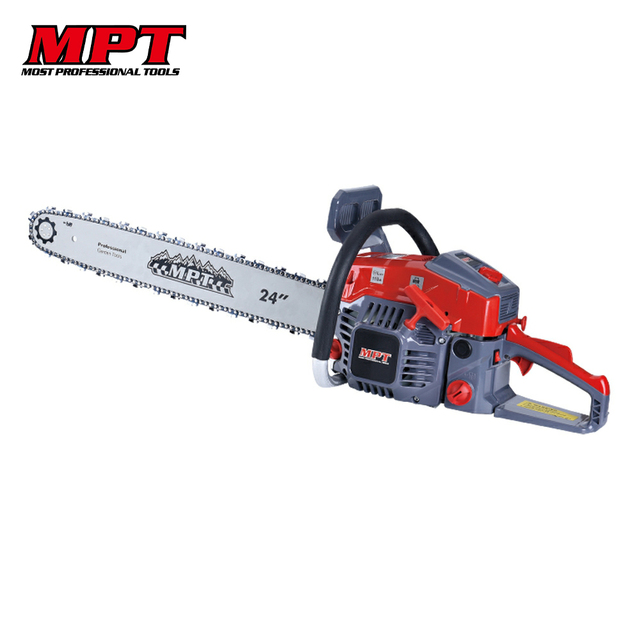 MPT MGS6201-24 Professional 62CC Gasoline Chainsaw 3000W Wood Cutting Grinding Machine Industrial Grade OEM Customizable