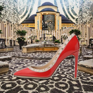 Tailingjia 2025 Zapatos de Tacón Alto Personalizados, Elegantes y Sensuales, con Tacones Finos y Tachuelas, Zapatos de Novia con Punta en Pico, que Aumentan la Estatura, para Otoño - Product Image 3