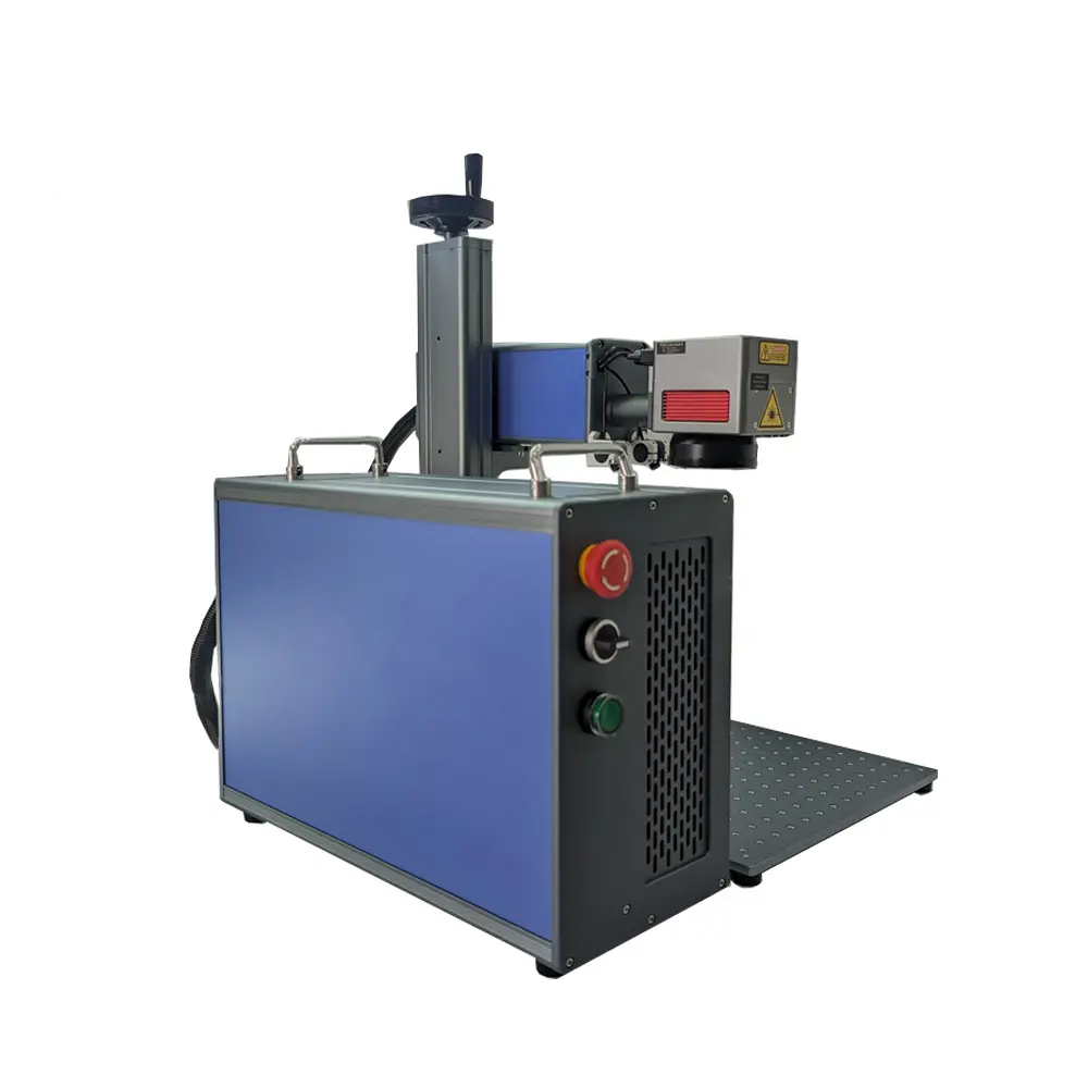 Machine de gravure laser à fibre Focuslaser avec mise au point automatique 30W 50W 60W 100W 200W jpt mopa marqueur laser fonctionne avec brûlure légère