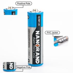 Venta al por Mayor de Fábrica China, Batería de Zinc-Carbón Super AA de 1.5v R6p para Juguetes - Product Image 6