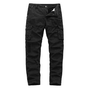 <span class=keywords><strong>Pantaloni</strong></span> Cargo in <span class=keywords><strong>cotone</strong></span> traspirante da uomo con tasche grandi piatte a metà tattico da Jogging Ropa Hombre rotto Streetwear per - Product Image 5