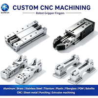 Bloque de Placa de Mandíbula de Aleación de Aluminio de Precisión, Mecanizado CNC Personalizado OEM - Piezas de Automatización para Efector Final de Robot Según Su Dibujo