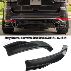 Par de Esquinas Laterales Traseras para Parachoques de Jeep Grand Cherokee SRT SRT8 WK2 2011-2022, Divisores, Faldones, Difusor, Alerón, Labio, Negro Brillante - Product Image 1