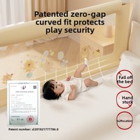 Paquete de 3 Barandas de Seguridad para Cama de Bebé de Bambú, Ajustables en Altura, con Bloqueo Rápido, Plegables y Portátiles, Antideslizantes, 1.5m