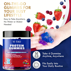Wholesale Price Sugar-Free Vegan <b>Protein</b> Gummies, Highly Customizable Whey <b>Protein</b> Gummies - Product Image 2