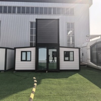 Maison conteneur extensible de haute qualité 20/30/40 pieds, mini-maison mobile en acier avec cuisine et salle de bain, unité de logement modulaire préfabriquée